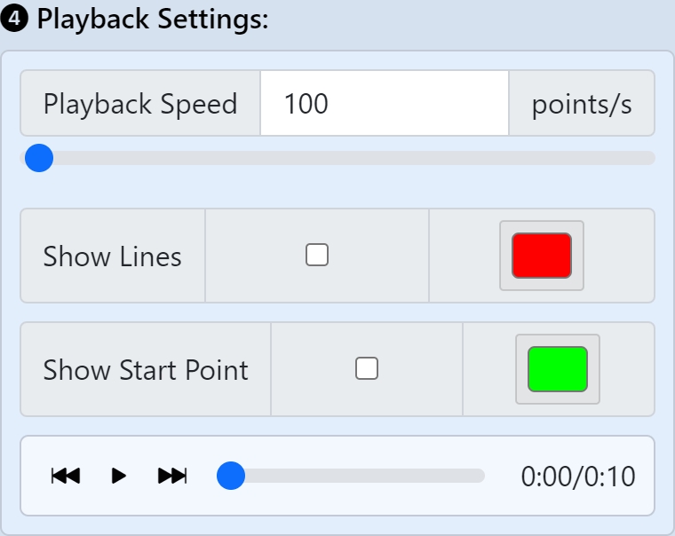 Playback Settings